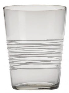 Bicchiere vetro Melting Pot Set 6 pezzi Orange-Grey