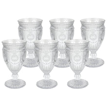 Carica l&#39;immagine nel visualizzatore di Gallery, Set 6 calice in vetro Shabby - Nuvole di Stoffa
