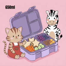 Carica l'immagine nel visualizzatore di Gallery, Lunch box con scomparti, a tenuta stagna - Viola sirena: 650 ml
