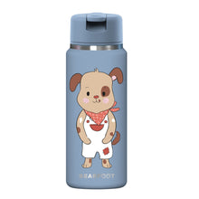 Carica l'immagine nel visualizzatore di Gallery, TINY Borraccia termica per bambini in acciaio inox - cane blu
