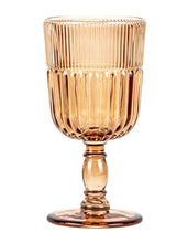 Carica l&#39;immagine nel visualizzatore di Gallery, Set 6 calici in vetro &quot;Qualcosa d&#39;Antico&quot; Amber Livellara
