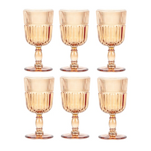 Carica l&#39;immagine nel visualizzatore di Gallery, Set 6 calici in vetro &quot;Qualcosa d&#39;Antico&quot; Amber Livellara
