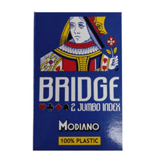 Carica l&#39;immagine nel visualizzatore di Gallery, Carte da gioco Modiano Bridge 2 Jumbo Index (blu)

