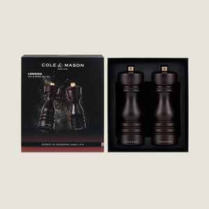 Set 2 macine sale e pepe London Chocolate Wood 18cm