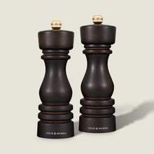Carica l&#39;immagine nel visualizzatore di Gallery, Set 2 macine sale e pepe London Chocolate Wood 18cm
