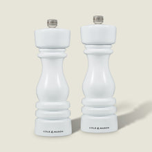 Carica l&#39;immagine nel visualizzatore di Gallery, Set 2 macine sale e pepe London White Gloss 18cm
