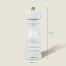 Carica l&#39;immagine nel visualizzatore di Gallery, Set 2 macine sale e pepe London White Gloss 18cm
