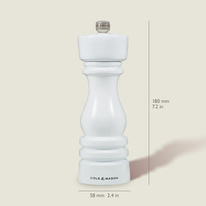 Set 2 macine sale e pepe London White Gloss 18cm