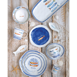 Servizio 4 posti tavola in porcellana "Bord de Mer" EASY LIFE