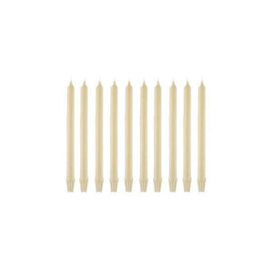Confezione 10 candele Sherwood 25cm Avorio
