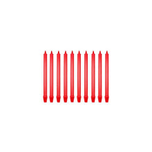 Carica l&#39;immagine nel visualizzatore di Gallery, Confezione 10 candele Sherwood 25cm Red
