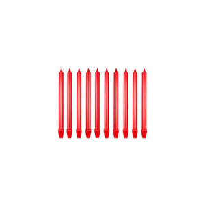 Confezione 10 candele Sherwood 25cm Red