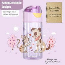 Carica l'immagine nel visualizzatore di Gallery, Borraccia per bambini borraccia leggera - cane e gatto rosa
