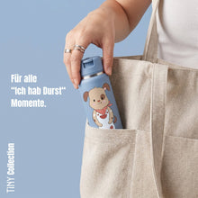 Carica l'immagine nel visualizzatore di Gallery, TINY Borraccia termica per bambini in acciaio inox - cane blu
