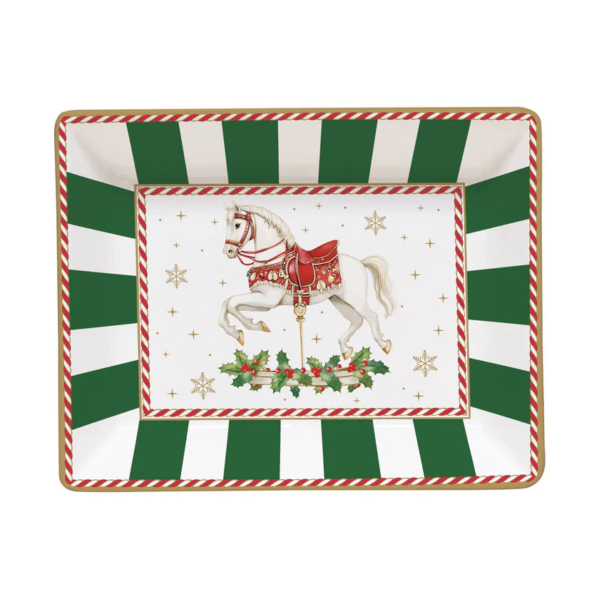 Svuotatasche 14x11 in porcellana Christmas Tale