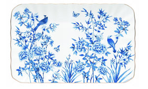 Vassoio in porcellana 20x13 Paradise Garden Easy Life