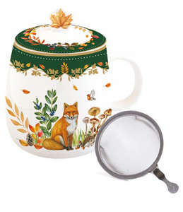 Tazza infusiera in porcellana Forest Dream