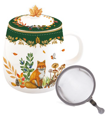 Tazza infusiera in porcellana Forest Dream