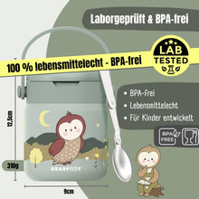 Carica l'immagine nel visualizzatore di Gallery, Contenitore termico per bambini in acciaio inox - Gufo Sabei
