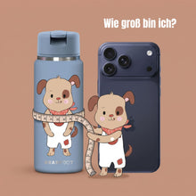 Carica l'immagine nel visualizzatore di Gallery, TINY Borraccia termica per bambini in acciaio inox - cane blu
