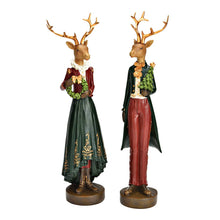 Carica l'immagine nel visualizzatore di Gallery, Coppia cervi con albero di Natale h36 Magia di Natale
