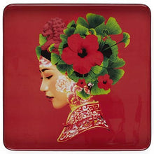Carica l&#39;immagine nel visualizzatore di Gallery, Vassoio quadrato in metallo Lotus Gangzai Design
