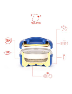 Portavivande termico in resina Fun Blu lt.1,5