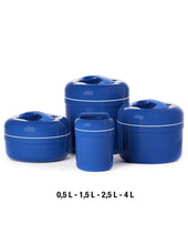 Carica l&#39;immagine nel visualizzatore di Gallery, Portavivande termico in resina Fun Blu lt.2,5
