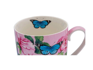 Tazza mug 400ml con sottobicchiere "Cabbage Roses" by Gabby Malpas