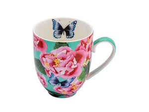 Tazza mug 400ml con sottobicchiere "Camelia Dreams" by Gabby Malpas