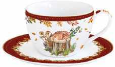 Set 2 tazze 240ml con piattino Forest Dream