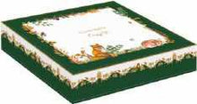 Carica l&#39;immagine nel visualizzatore di Gallery, Set 2 piattini in vetro foglia d&#39;acero 17x14 Forest Dream Ocra/Rosso
