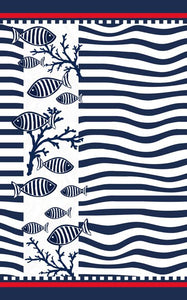 Maxi telo mare 110x180 Pesci Blu