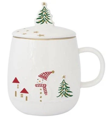 Tazza infusiera pupazzo di neve LET IT SNOW