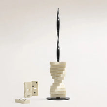 Carica l'immagine nel visualizzatore di Gallery, Domino Spintile set da gioco design nero
