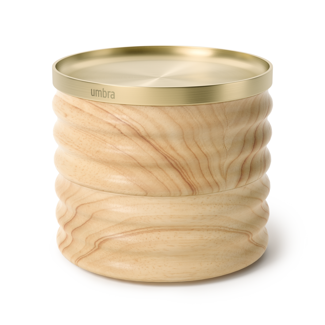 Portagioie in legno Tesora Wood ottone Umbra