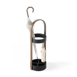 Portaombrelli Bellwood nero/noce Umbra