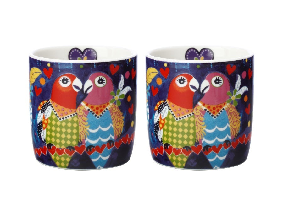 Set 2 espressini 100ml - Love Hearts - Love Birds