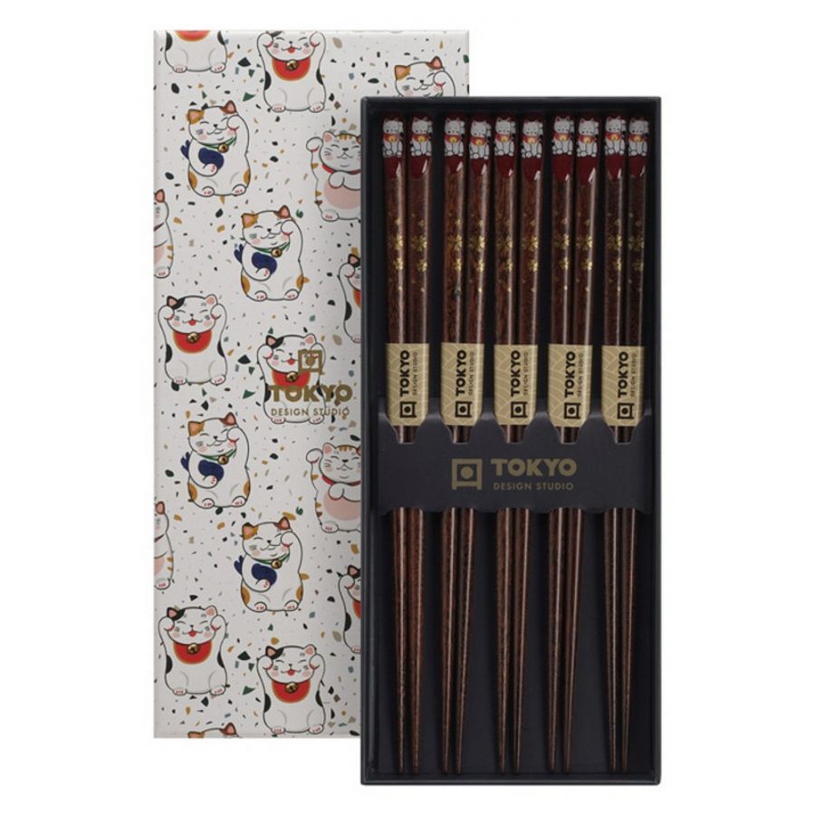 Set bacchette sushi Tokyo Design Lucky Cat