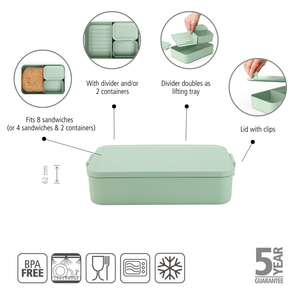 Lunchbox portavivande bento Make & Take verde