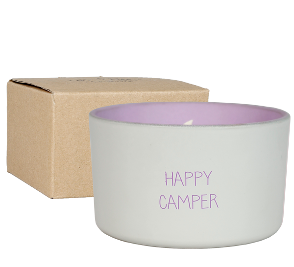 Candela di soia outdoor alla citronella-happy camper- MY FLAME