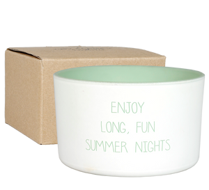 Candela di soia outdoor alla citronella-Enjoy long,fun summer nights- MY FLAME