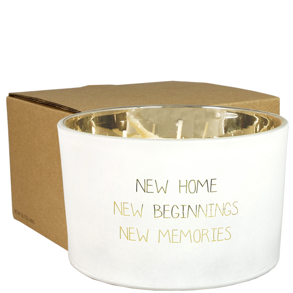 Candela di soia -New home, new beginnings, new memories- MY FLAME
