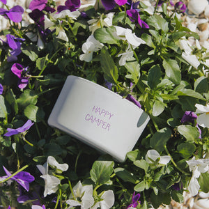 Candela di soia outdoor alla citronella-happy camper- MY FLAME