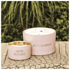 Candela di soia MyFlame 13x9 Let's Celebrate