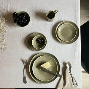 Piatto fondo Ø23.5 organic Olive DUTCH ROSE