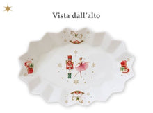 Carica l&#39;immagine nel visualizzatore di Gallery, Piatto da portata ovale in porcellana in scatola regalo MAGIE DE NOEL
