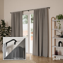 Carica l&#39;immagine nel visualizzatore di Gallery, bastone per tende regolabile Twilight cm.76-213 nero
