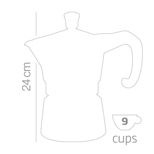 Caffettiera induzione MissMoka prestige 9 tazze