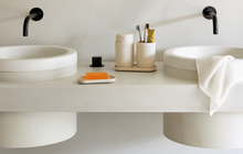 Carica l&#39;immagine nel visualizzatore di Gallery, Set 3 accesori bagno ReNew Soft Beige
